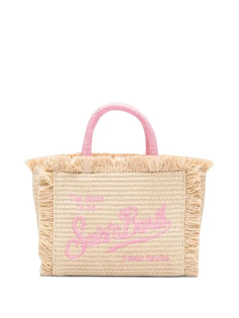 MC2 Saint Barth Kids embroidered fringed tote bag