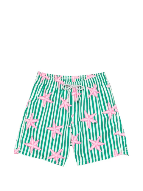 MC2 Saint Barth bañador a rayas con estampado de estrellas de mar