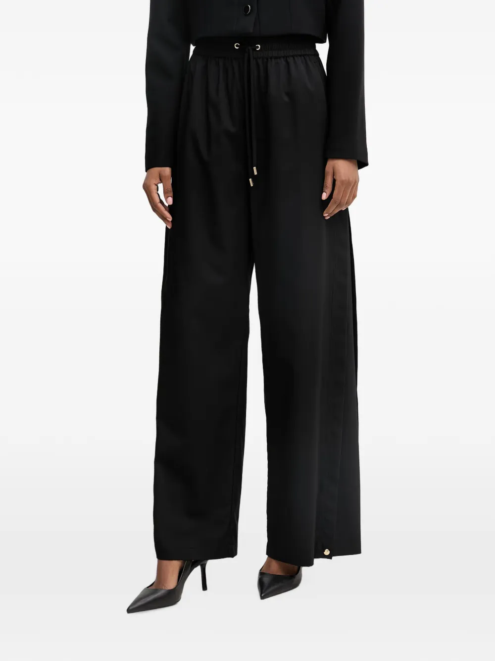 LIU JO Pantaloni con spacco - Nero