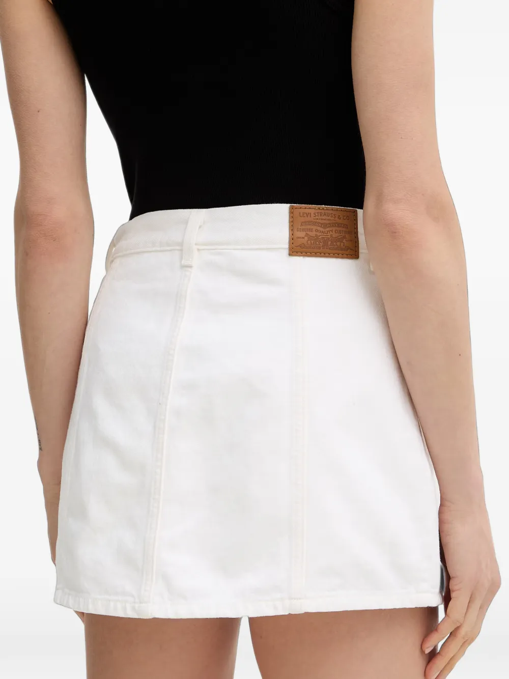 Levi's button-up cargo mini skirt Wit