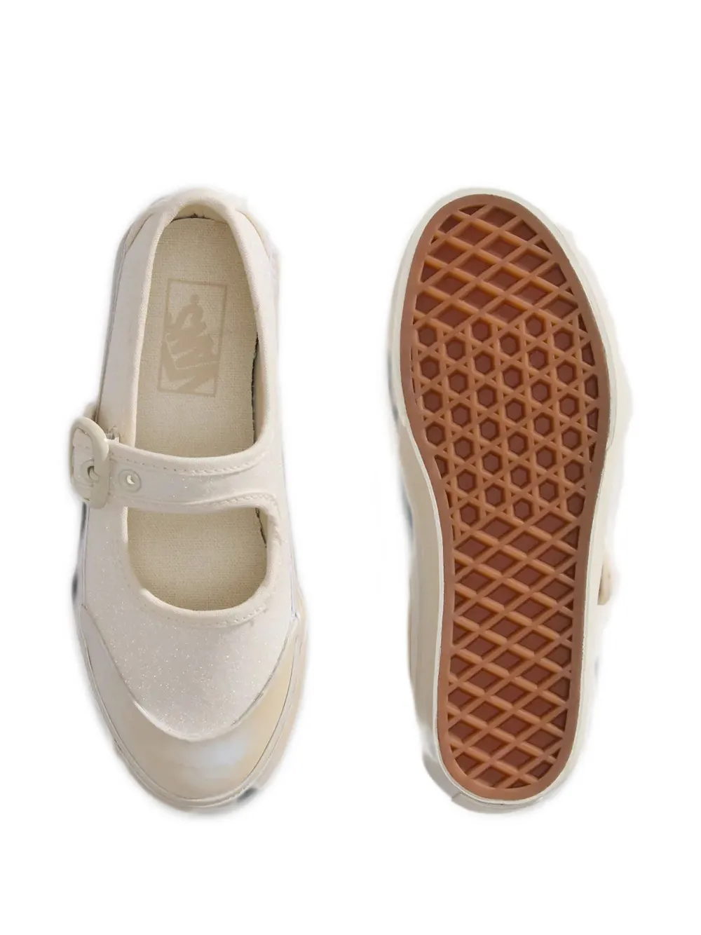 Vans Kids Mary Jane glitter-detail sneakers Wit