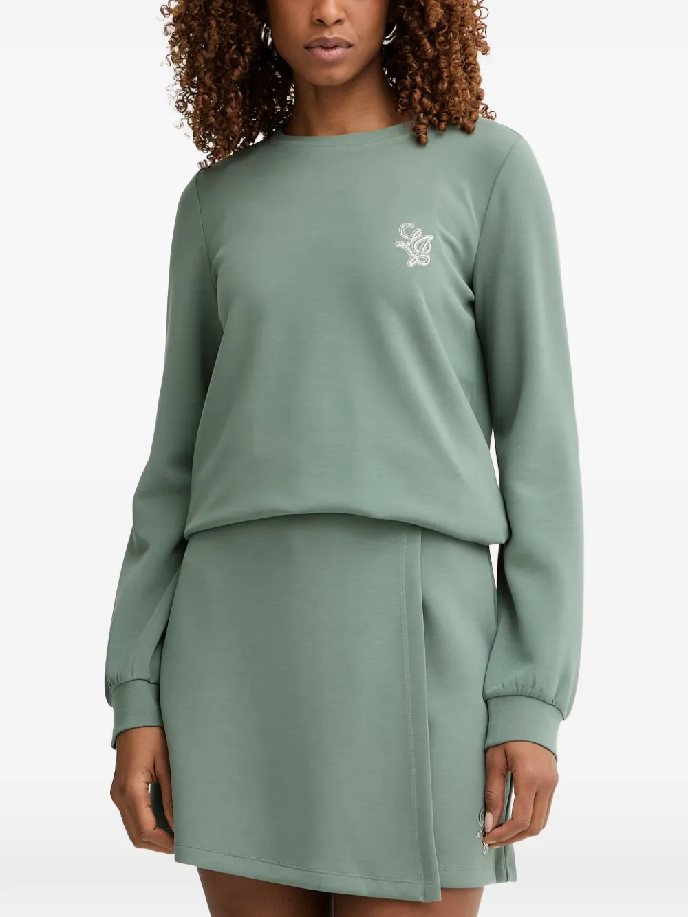 LIU JO logo-embellished sweatshirt - Grün