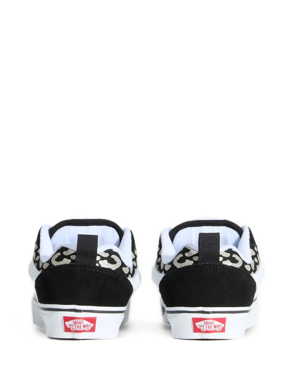 Vans Kids Knu Skool leopard-print low-top sneakers Zwart