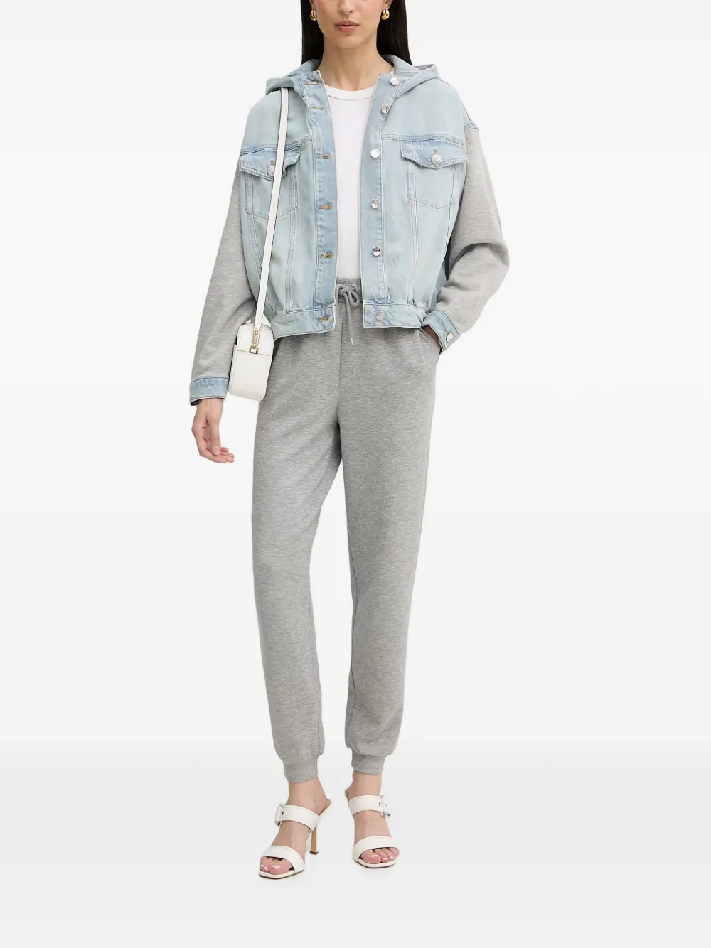 LIU JO Denim jack met capuchon Blauw