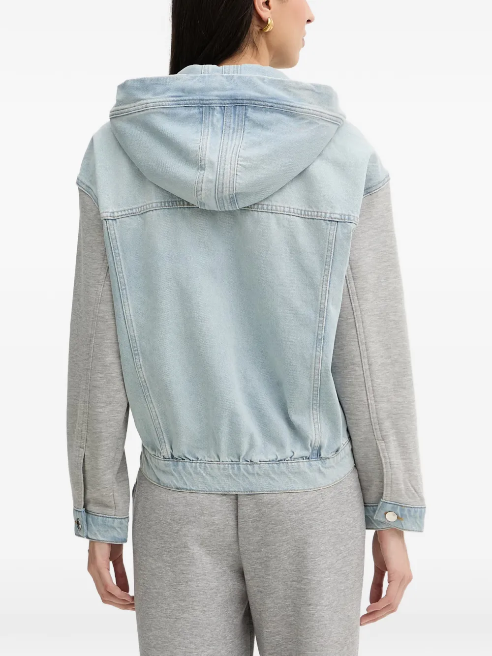 LIU JO Denim jack met capuchon Blauw