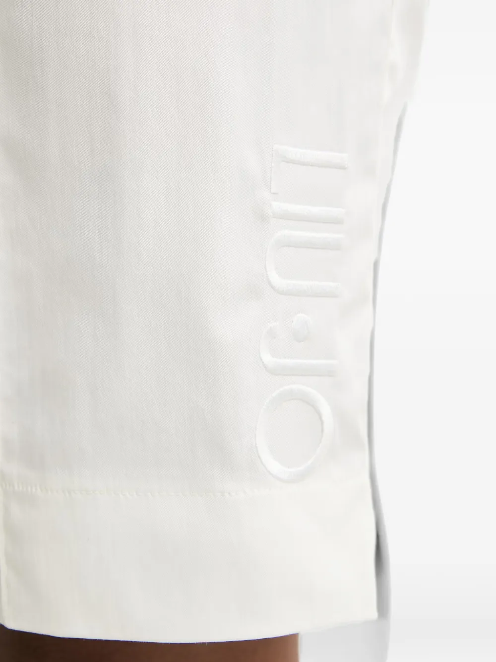 LIU JO Shorts met geborduurd logo Wit