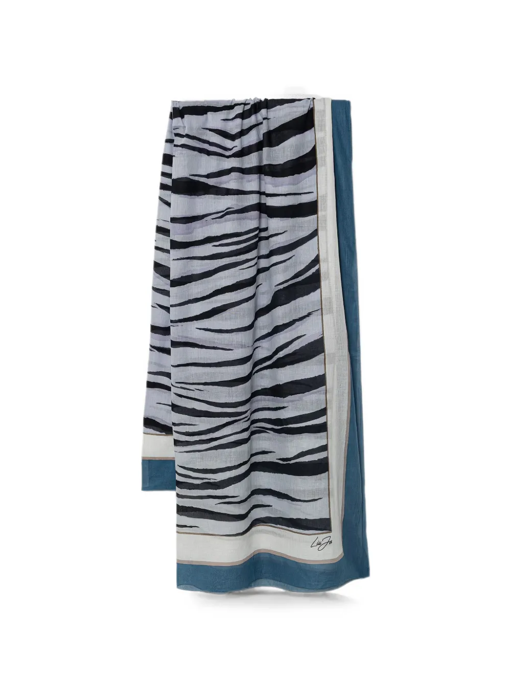 LIU JO zebra-print scarf - Nude