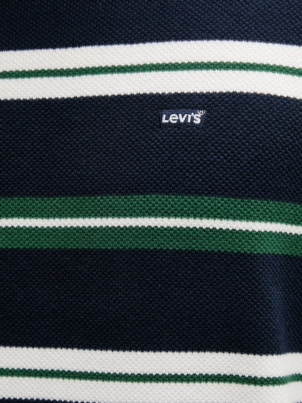 Levi's Housemark striped cotton sweater Blauw