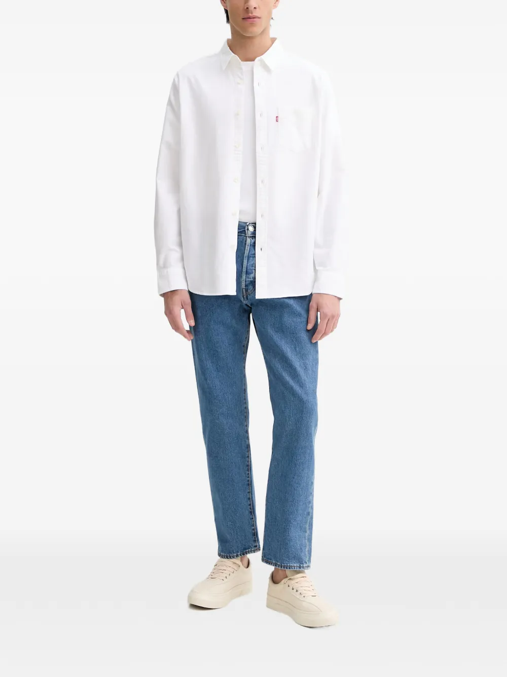 Levi's patch-pocket shirt Wit