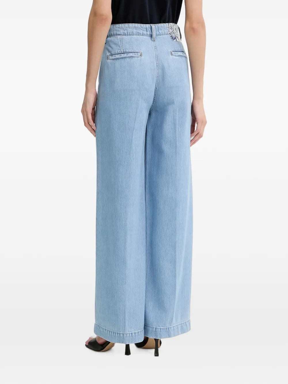 LIU JO Jeans met wijde pijpen Blauw