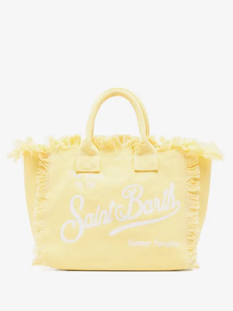 MC2 Saint Barth Colette fringed logo-print tote bag