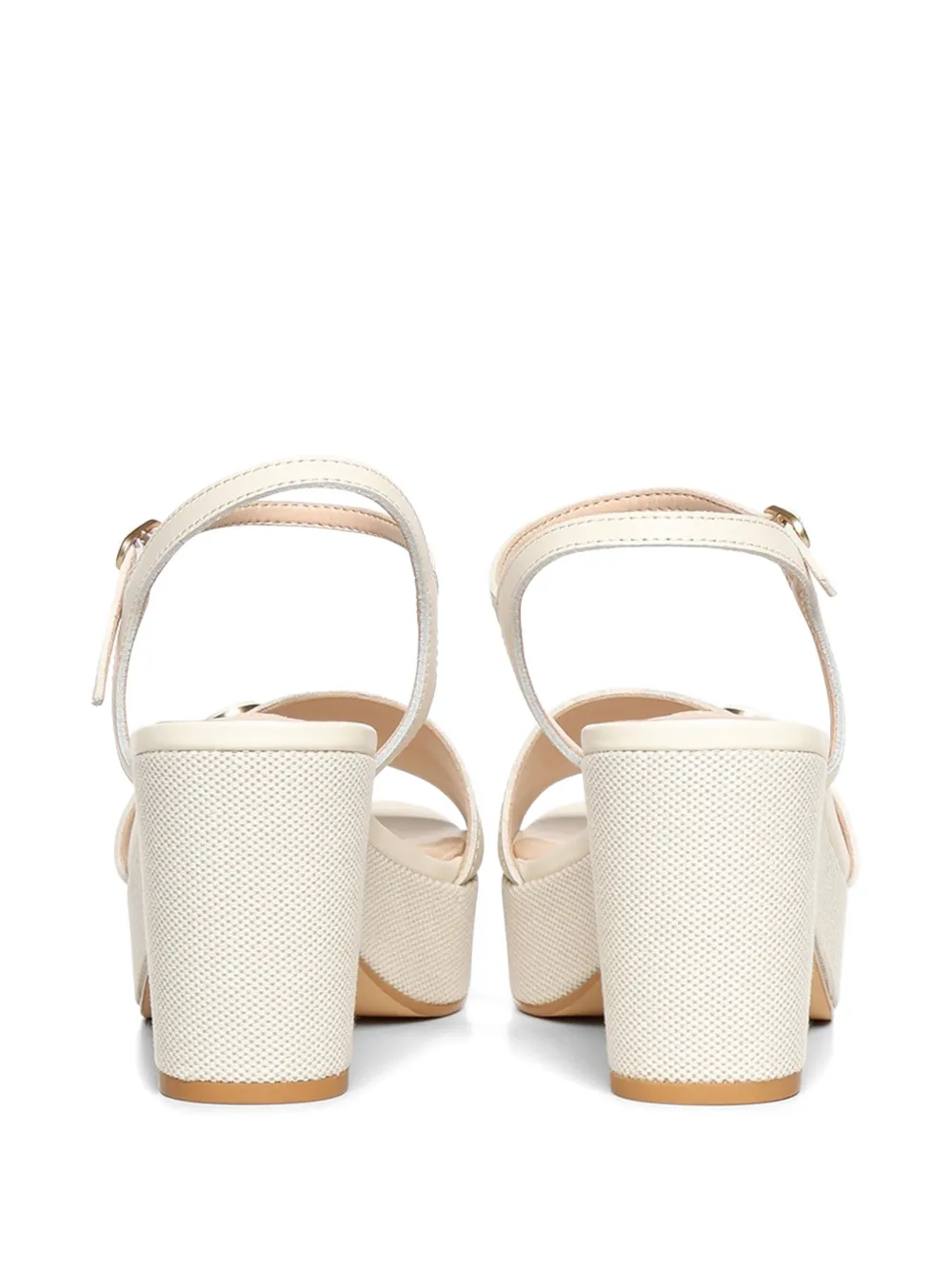 LIU JO Harper leren sandalen met logoplakkaat Wit