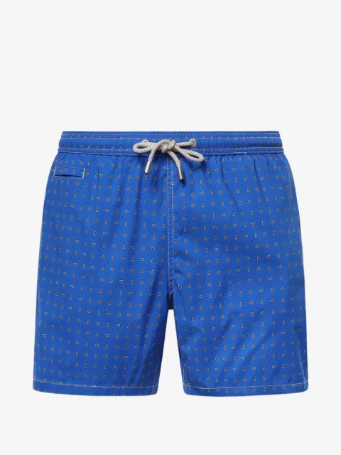 MC2 Saint Barth paisley-print dot-print swim shorts