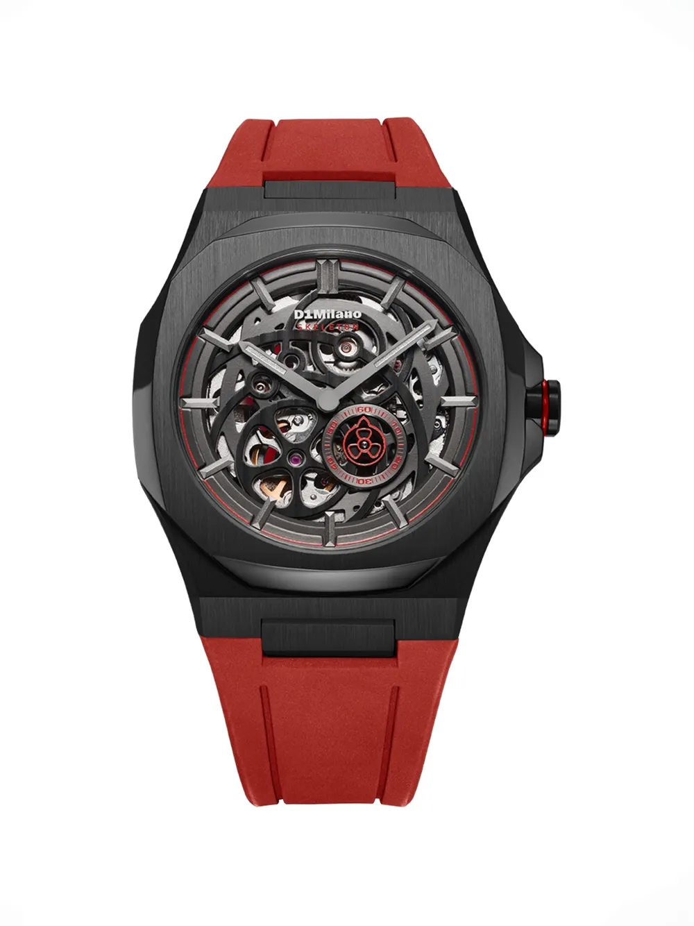 D1 Milano Crimson Core Skeleton 41.5mm watch - Nero
