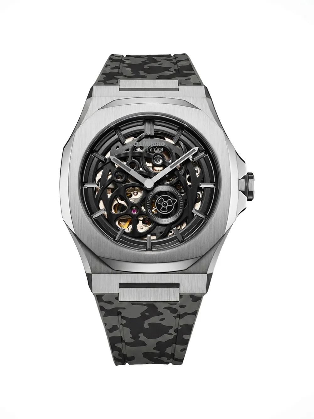 D1 Milano Camo Marvel Skeleton 41.5mm watch - Grigio
