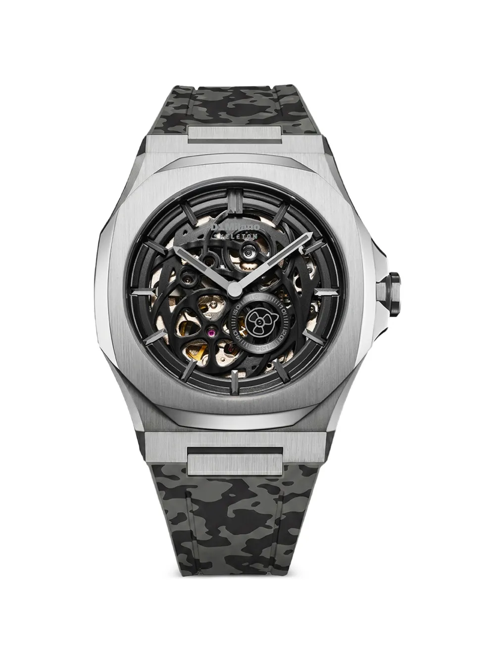 D1 Milano Camo Marvel Skeleton 41.5mm watch - Grigio