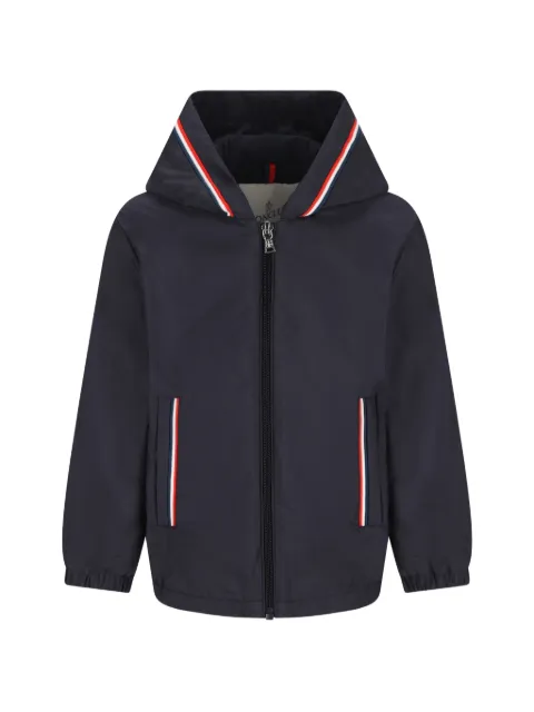 Moncler Enfant striped-trim hooded jacket