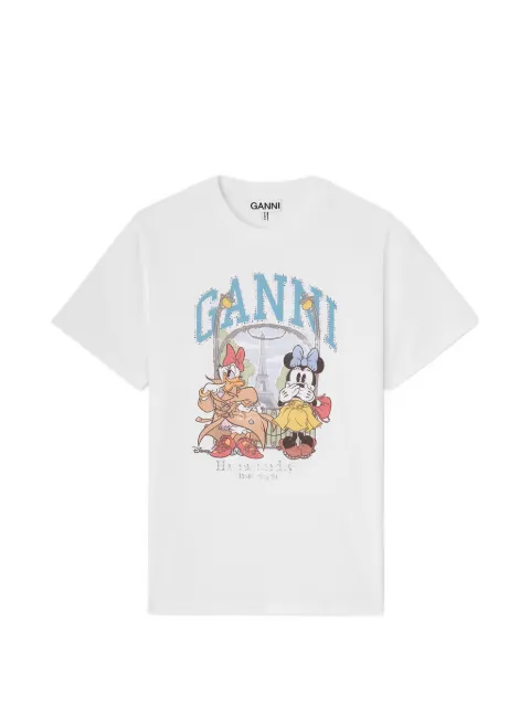 GANNI graphic-print T-shirt