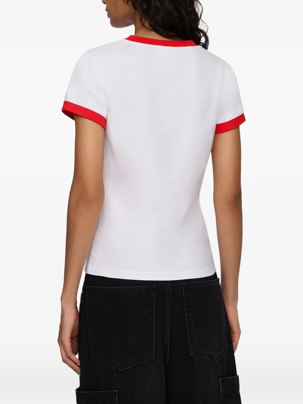 GANNI T-shirt met print Wit