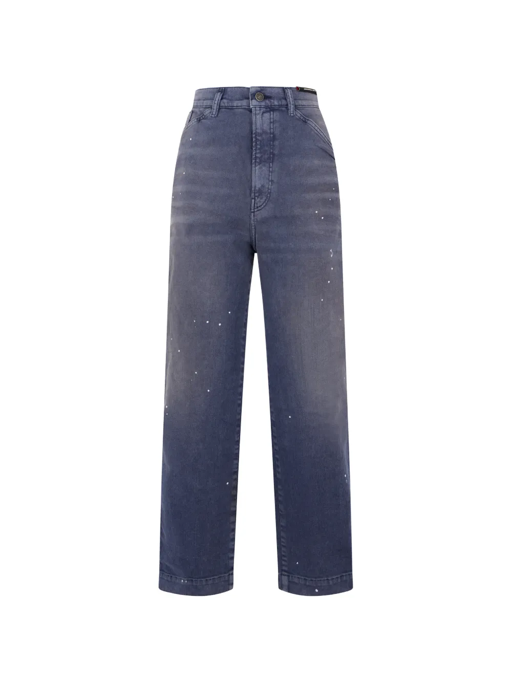 Diesel paint-splatter wide-leg jeans - Blu