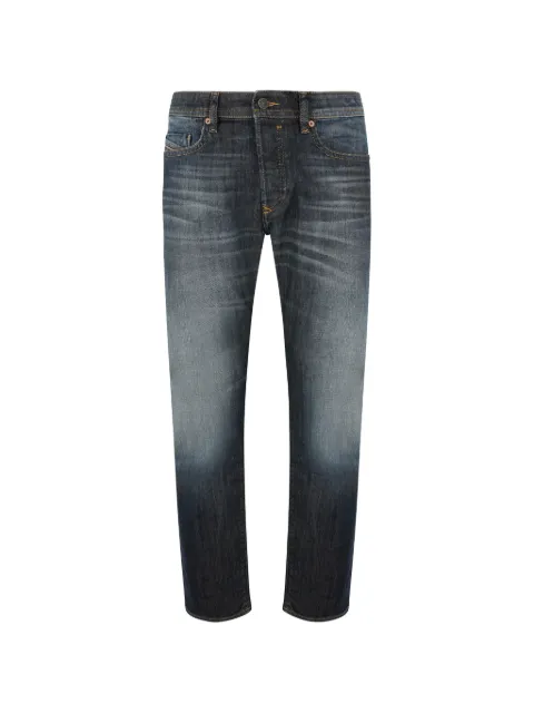 Diesel faded-effect whiskered jeans
