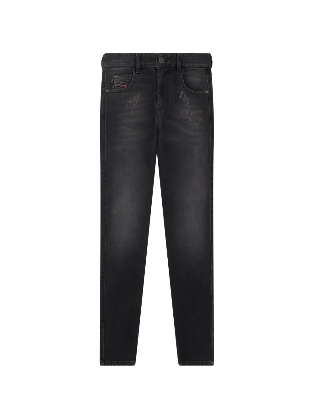 Diesel distressed slim-fit jeans - Schwarz