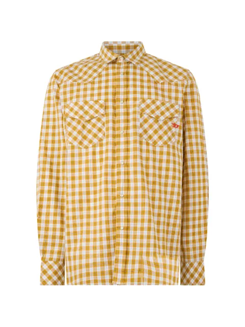 Diesel checked long-sleeve shirt