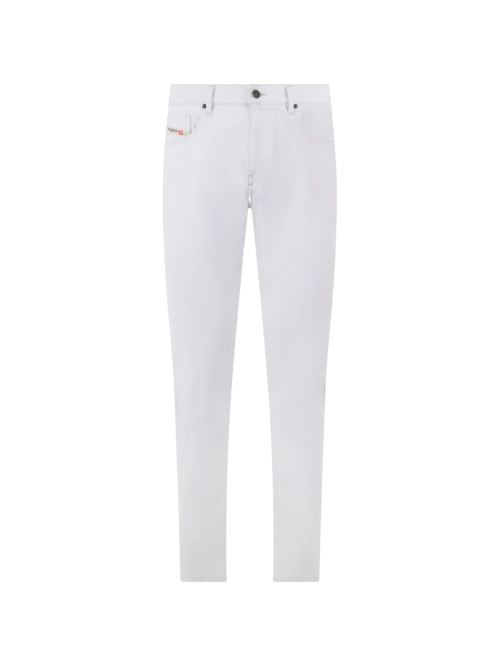 Diesel logo-patch skinny-fit jeans - Weiß