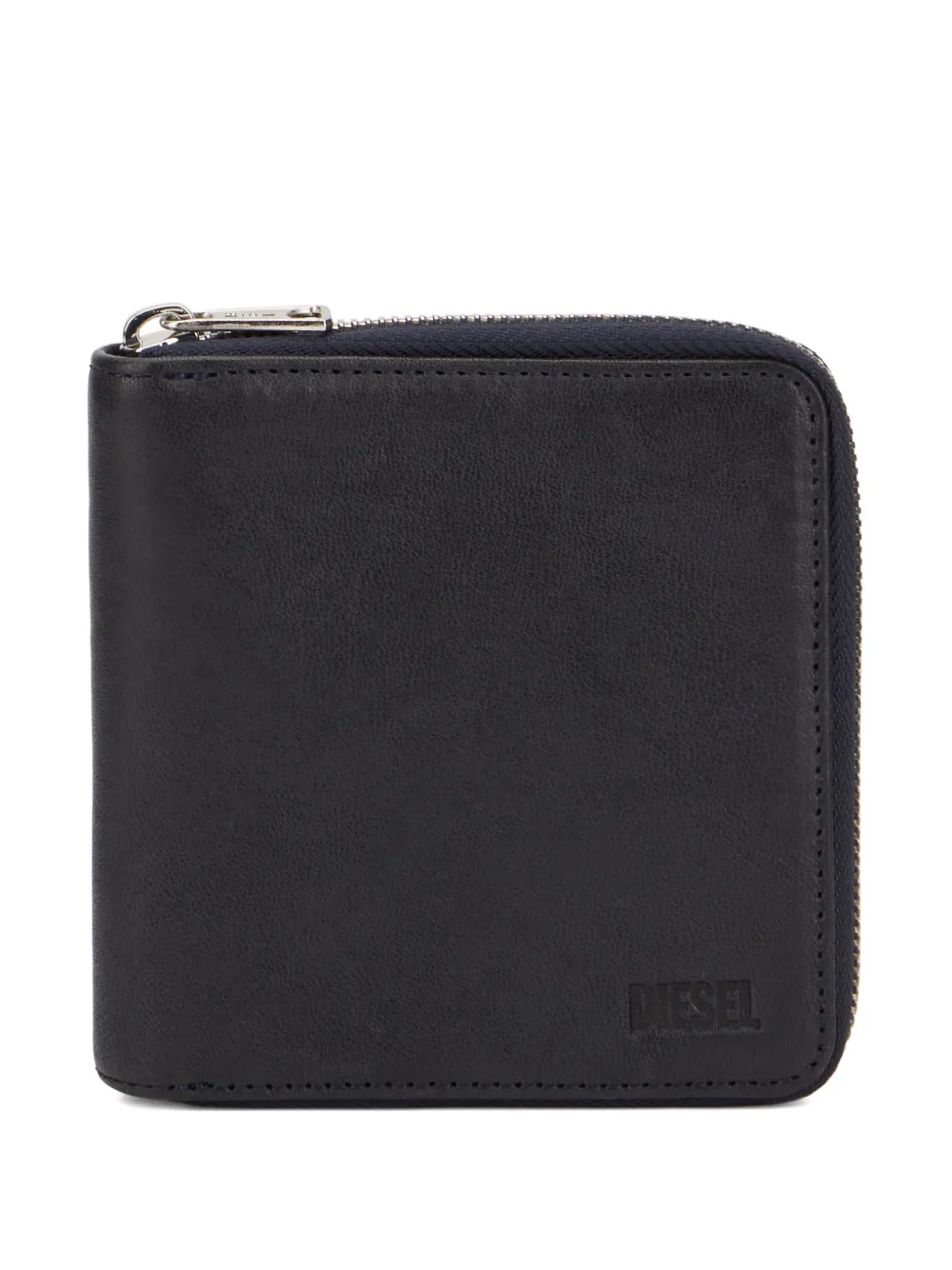 Diesel zip-around leather wallet - Nero
