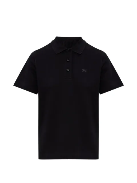 Burberry playera tipo polo de piqué con logo bordado