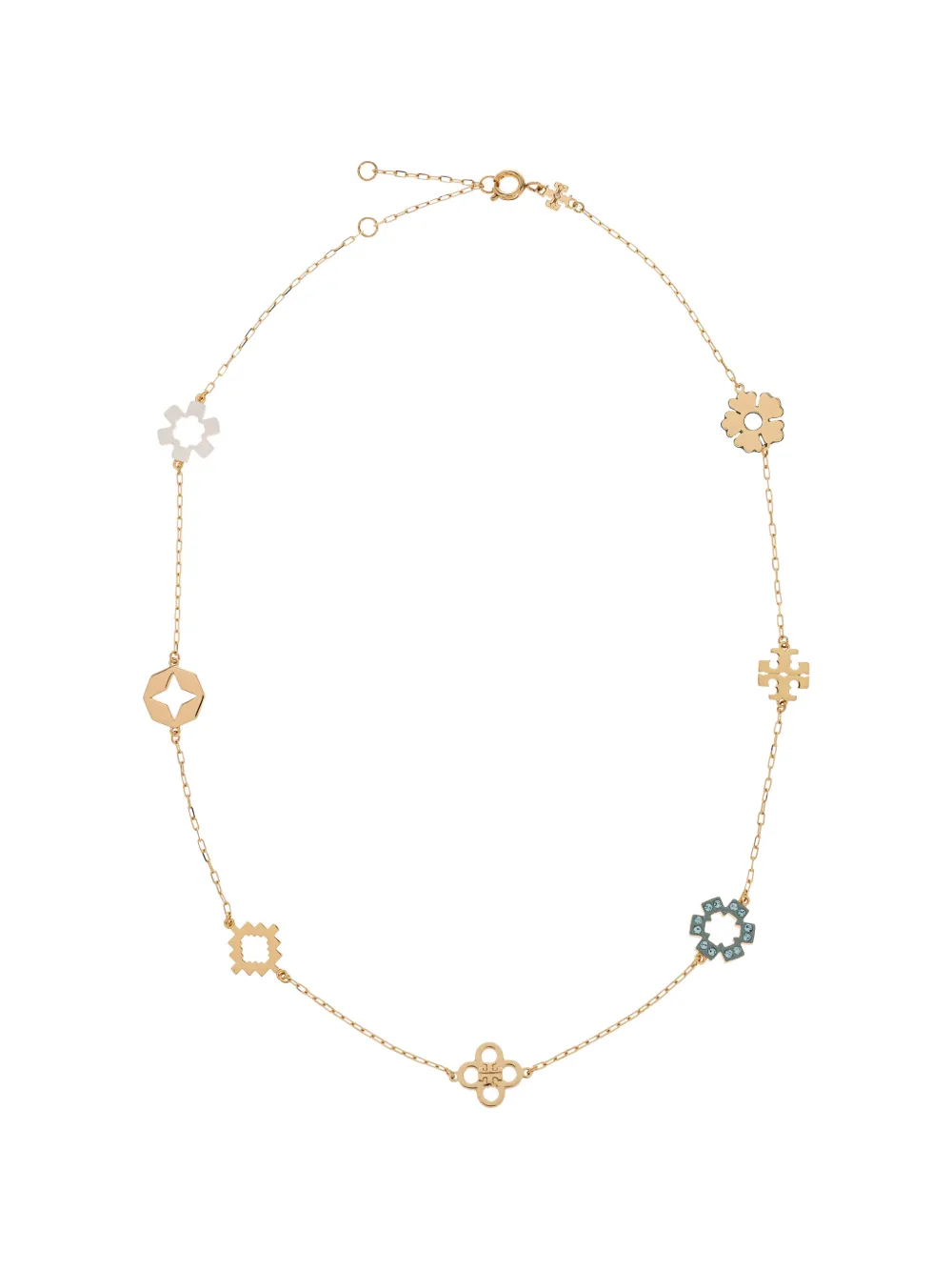 Tory Burch Forget Me Not Pavé necklace - Oro