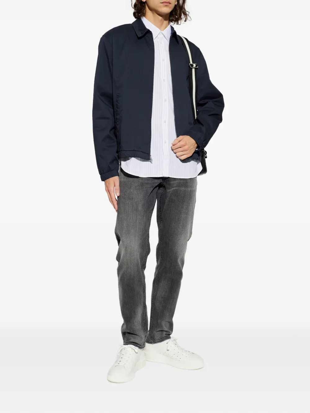  Rag & Bone Chaqueta Con Logo Bordado - Azul 