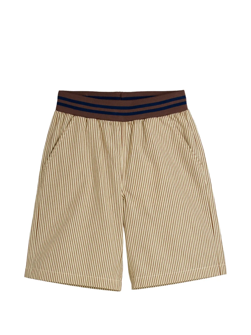 Mini Rodini striped elasticated-waist shorts - Toni neutri