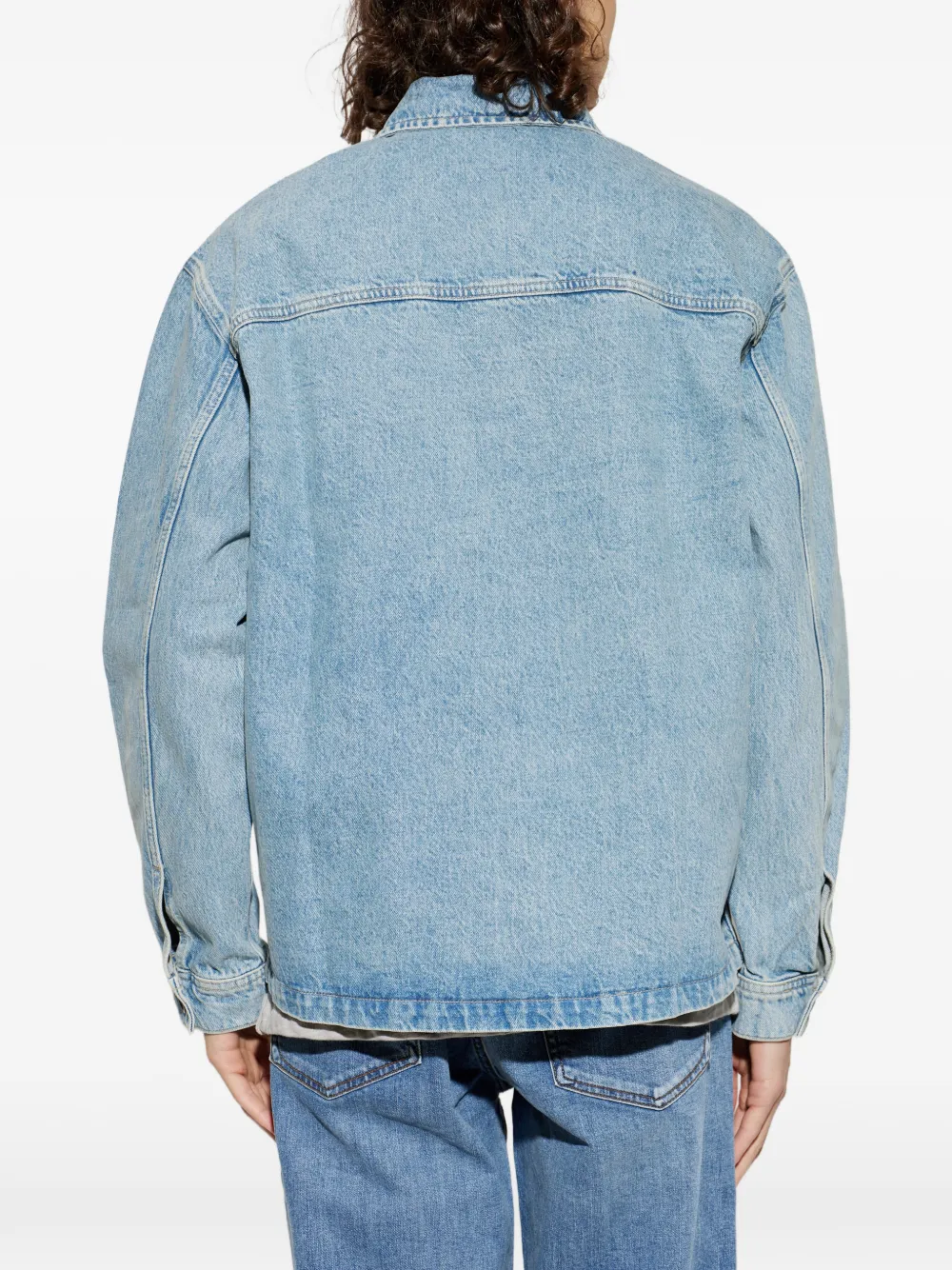 Rag & Bone Button-up Denim Jacket In Blue