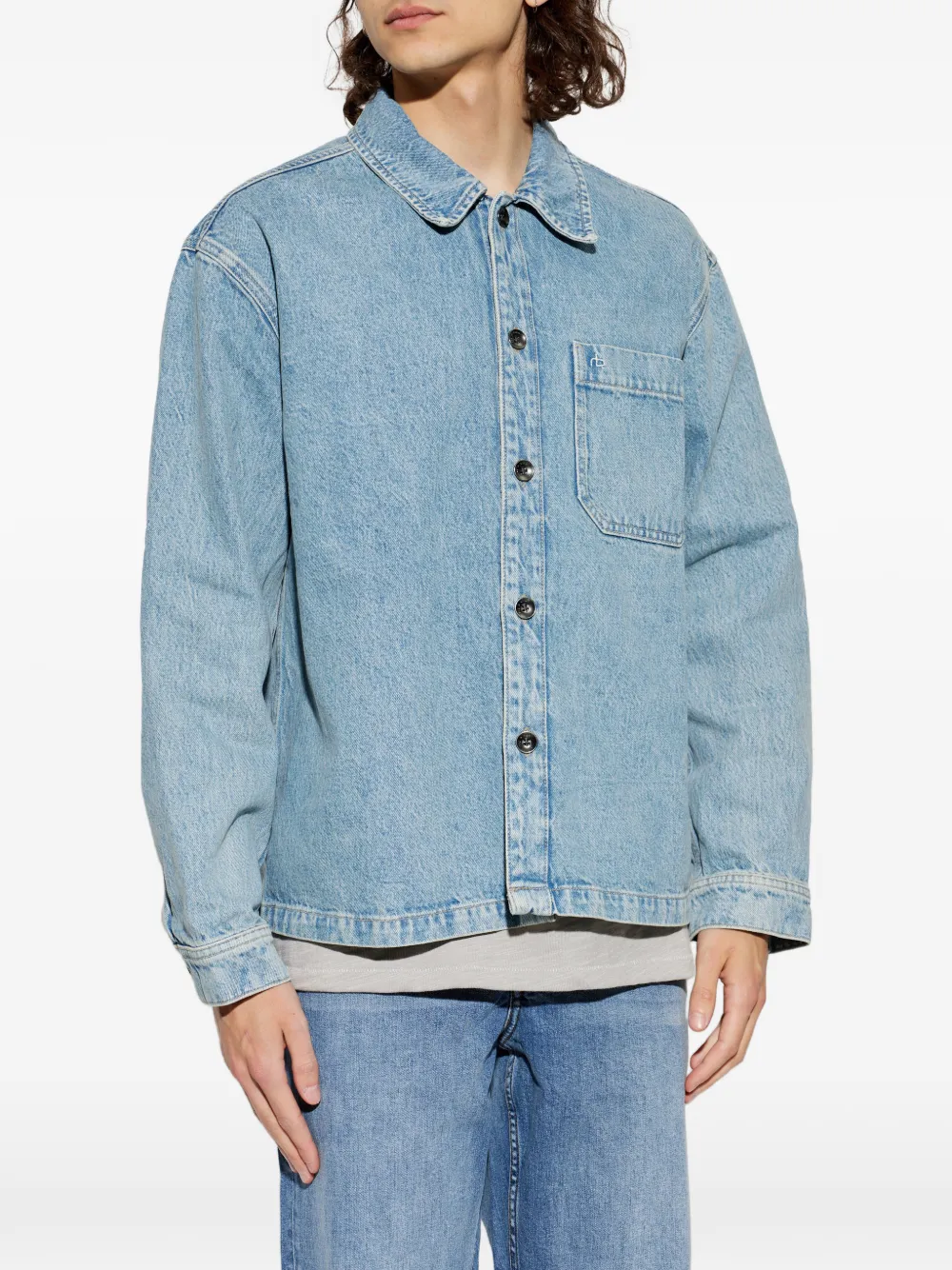  Rag & Bone Veste Astor En Jean - Bleu 