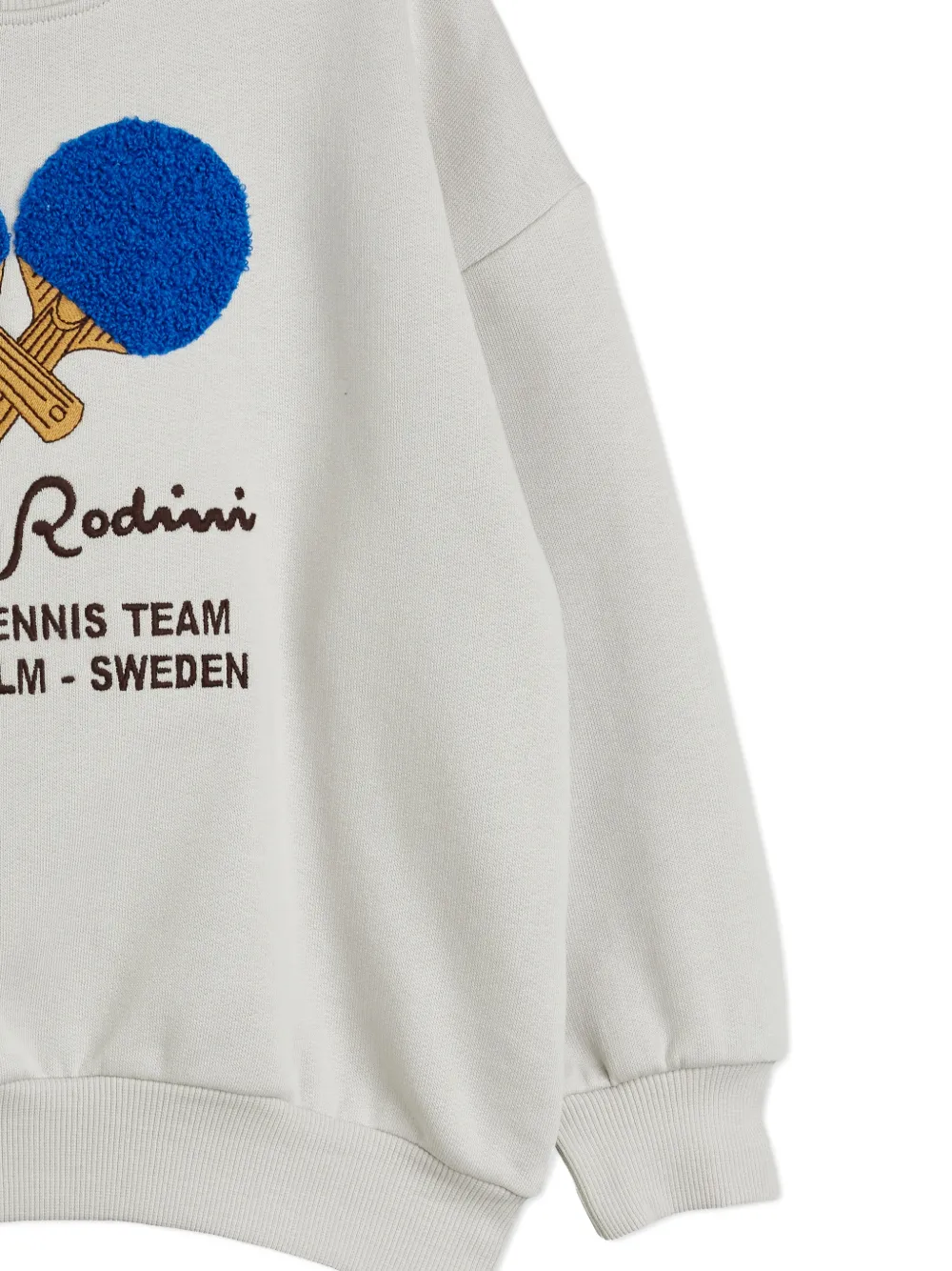Mini Rodini Sweater met geborduurd logo Grijs