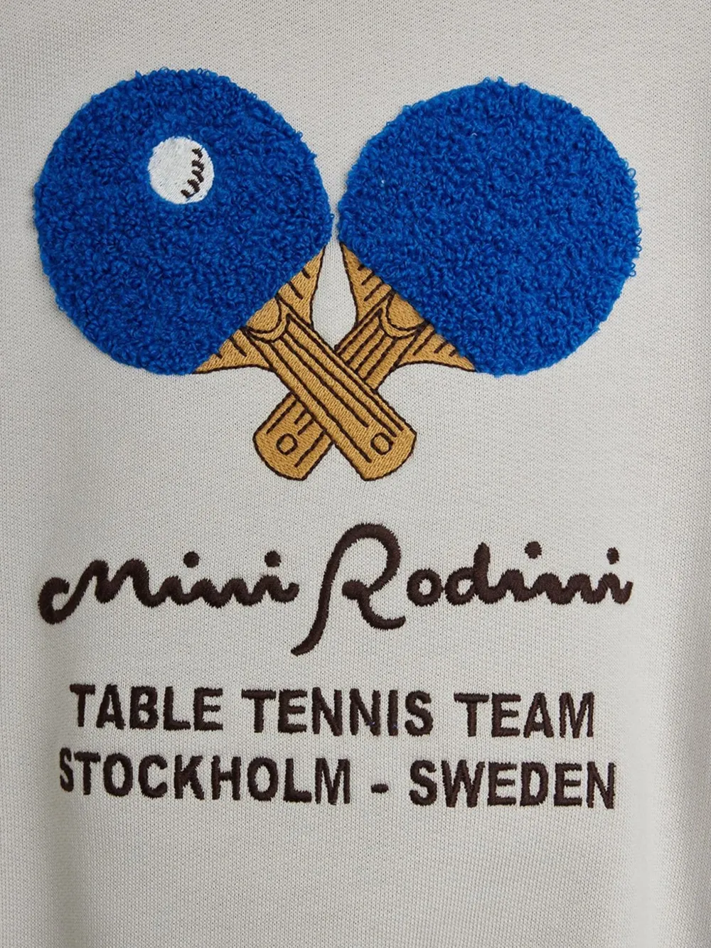 Mini Rodini Sweater met geborduurd logo Grijs