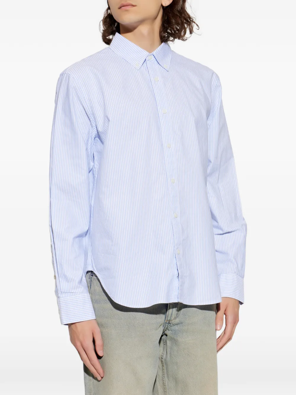  Rag & Bone Camisa A Rayas - Azul 