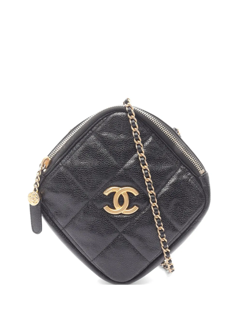 CHANEL Pre-Owned 2020-2021 Caviar-leather crossbody bag - Schwarz