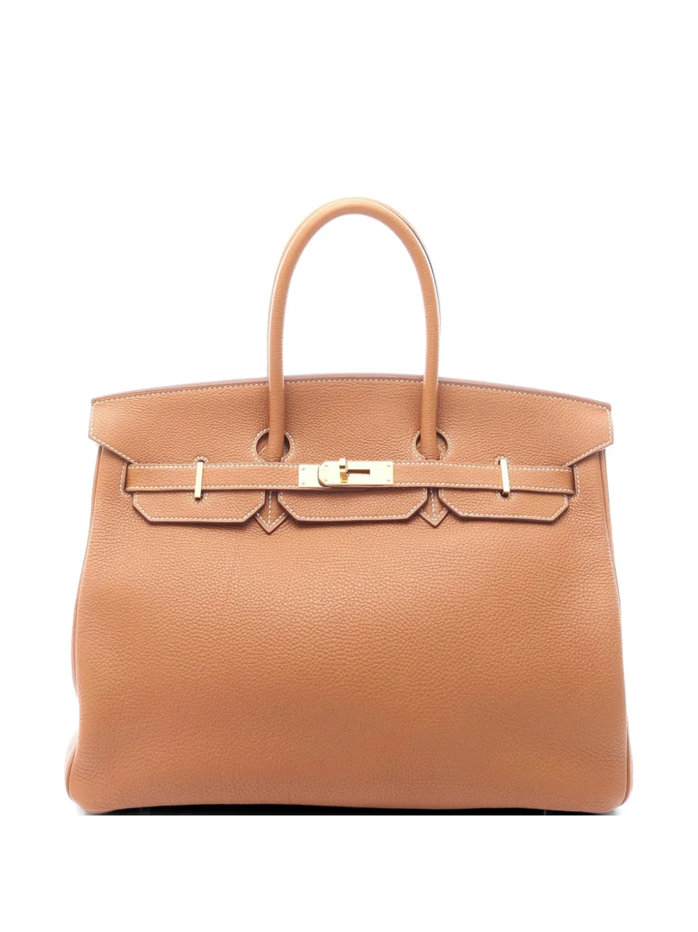 Hermès Pre-Owned 2007 35 Birkin togo leather tote bag - Marrone