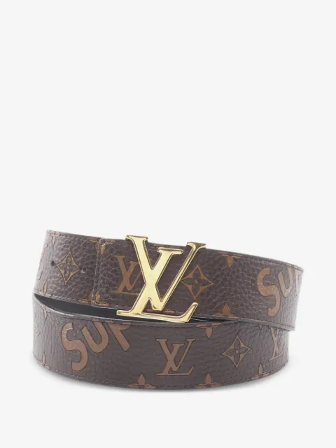 Louis Vuitton Pre-Owned x Supreme LV-Initials bälte från 2017