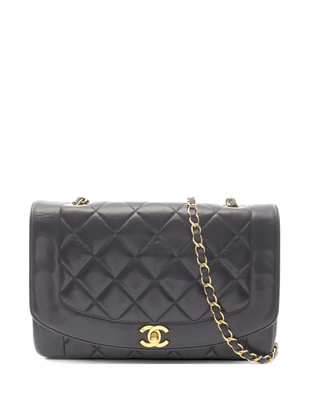 CHANEL Pre-Owned 1994-1996 Diana flap matelasse shoulder bag - Nero