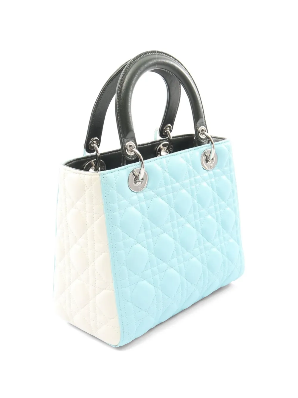 クリスチャンディオールエヴァーレ ザー 2WAYハンドバッグブルー Christian Dior Pre-Owned レディ ディオール 2way バッグ | ブルー