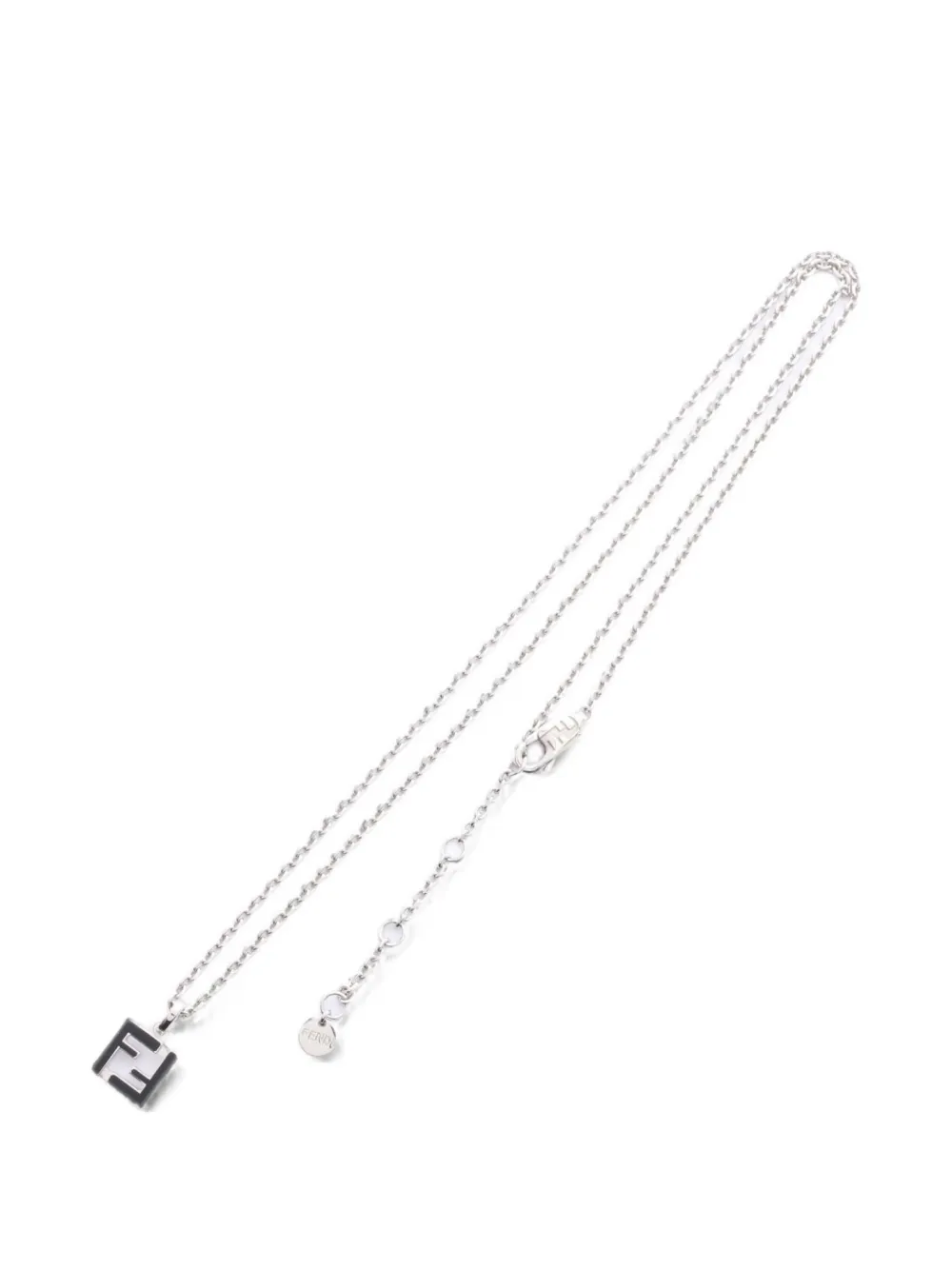 Fendi Pre-Owned 2020s FF-motif necklace - Argento