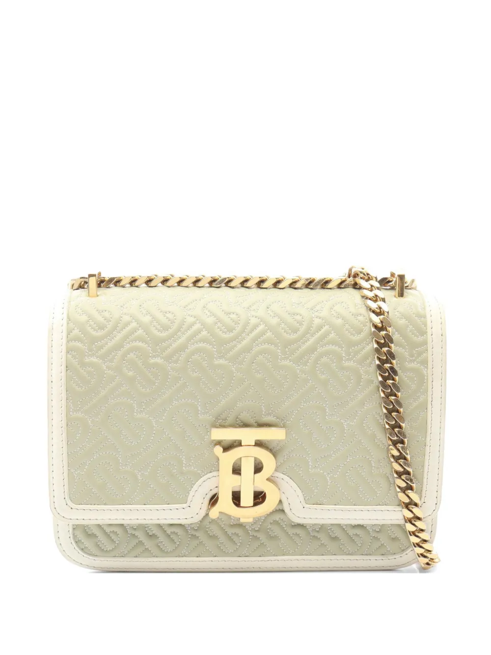 Burberry Pre-Owned 2020s TB Quilted Monogram shoulder bag - Green