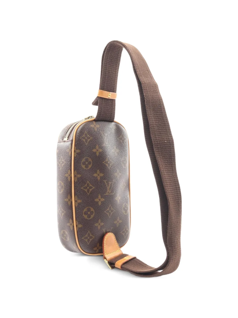 Louis Vuitton Pre-owned 2001 Monogram Pochette Ganju Belt Bag in Brown, view 2