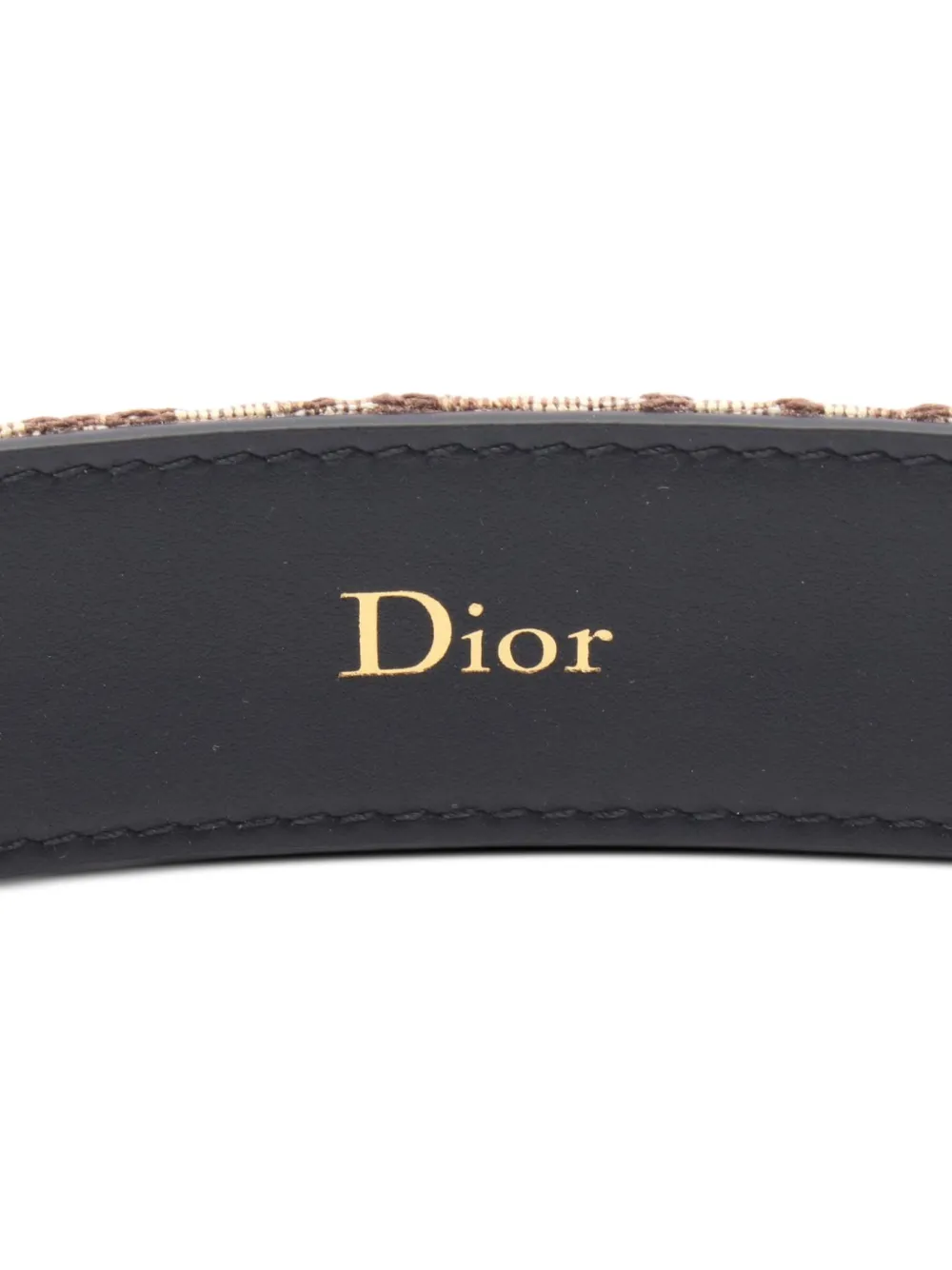 Christian Dior Pre-Owned Oblique-monogram-pattern Belt | Neutrals