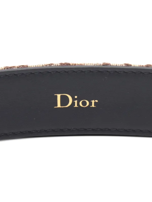 Christian Dior Pre-Owned Oblique-monogram-pattern Belt | Neutrals