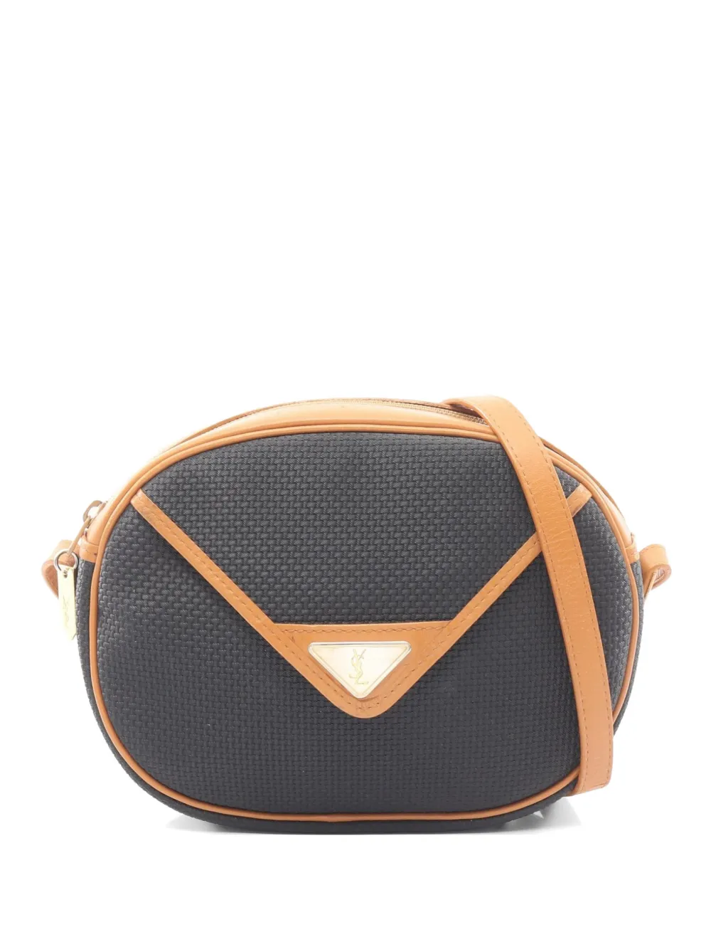 Saint Laurent Pre-Owned logo plaque cross body bag - Nero