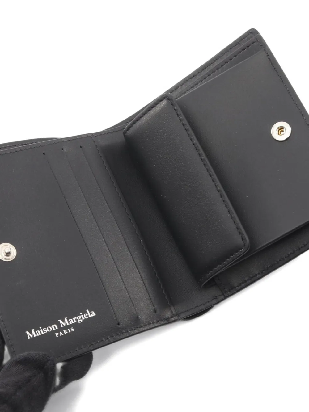  Maison Martin Margiela Pre-owned 2020s Four Stitches Bi-fold Wallet - Noir 